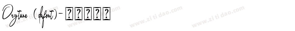 Dugtane (dafont)字体转换